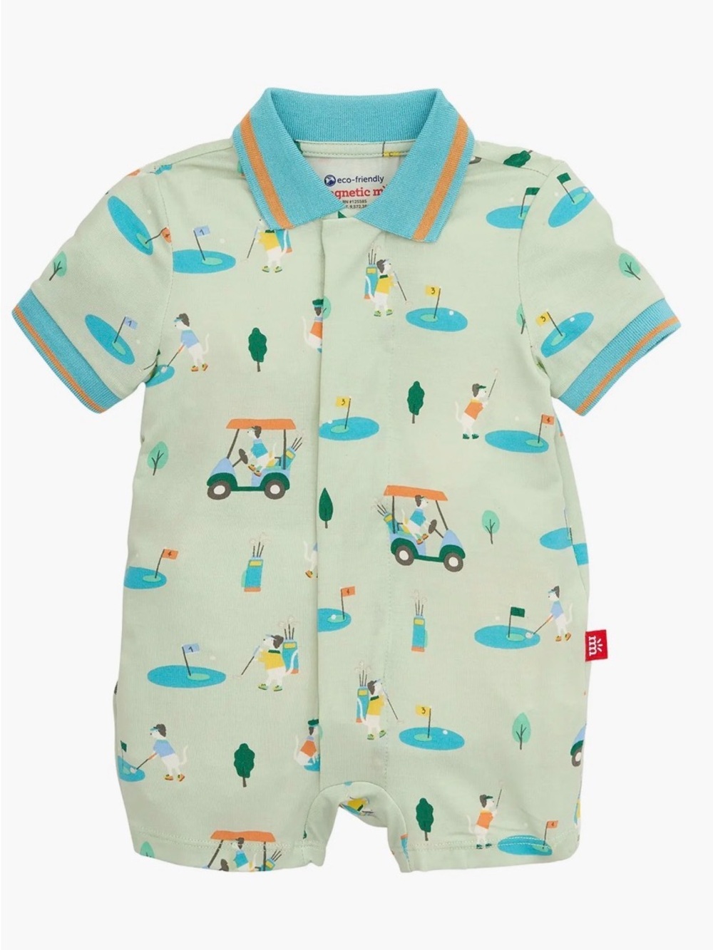 Magnetic Me Fairway Fetch Romper - 6-9 months